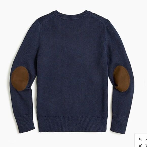 Crewcuts Boys' elbow-patch crewneck sweater Item BB415* - Picture 1 of 4